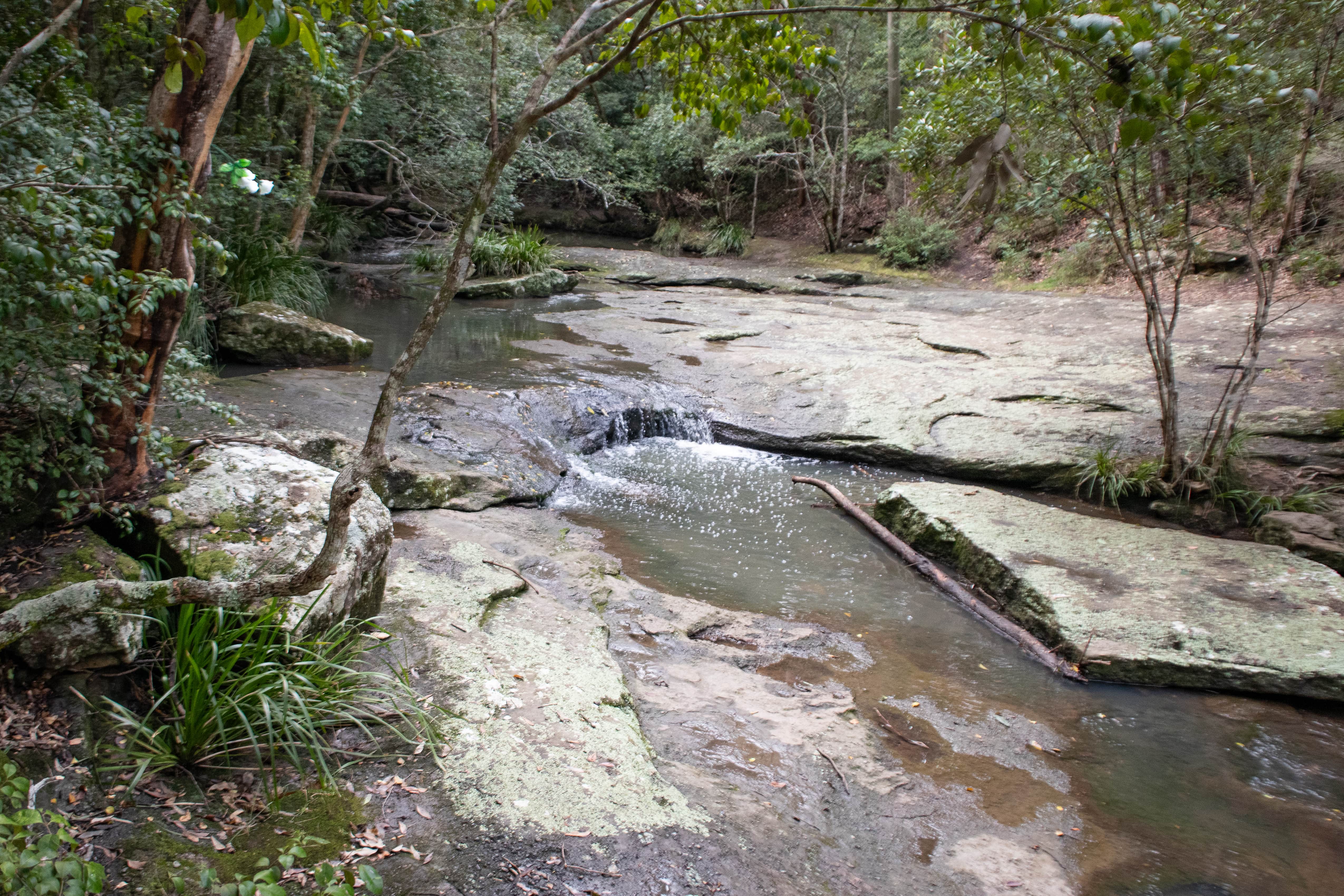 Cascade in Flaggy Creek in Glenrock State Conservation Area NSW