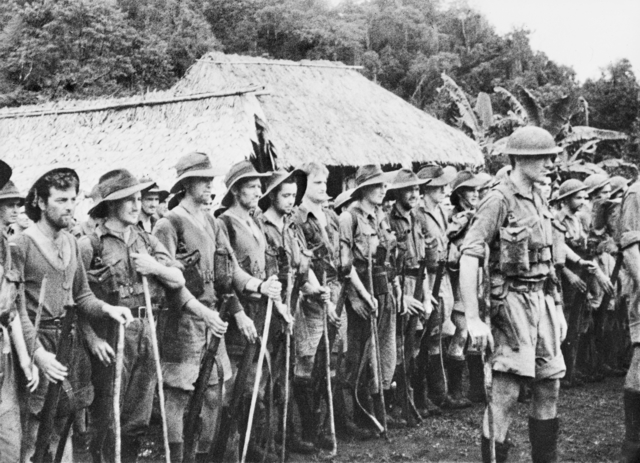 group of people completing the kokoda challenge team building activity