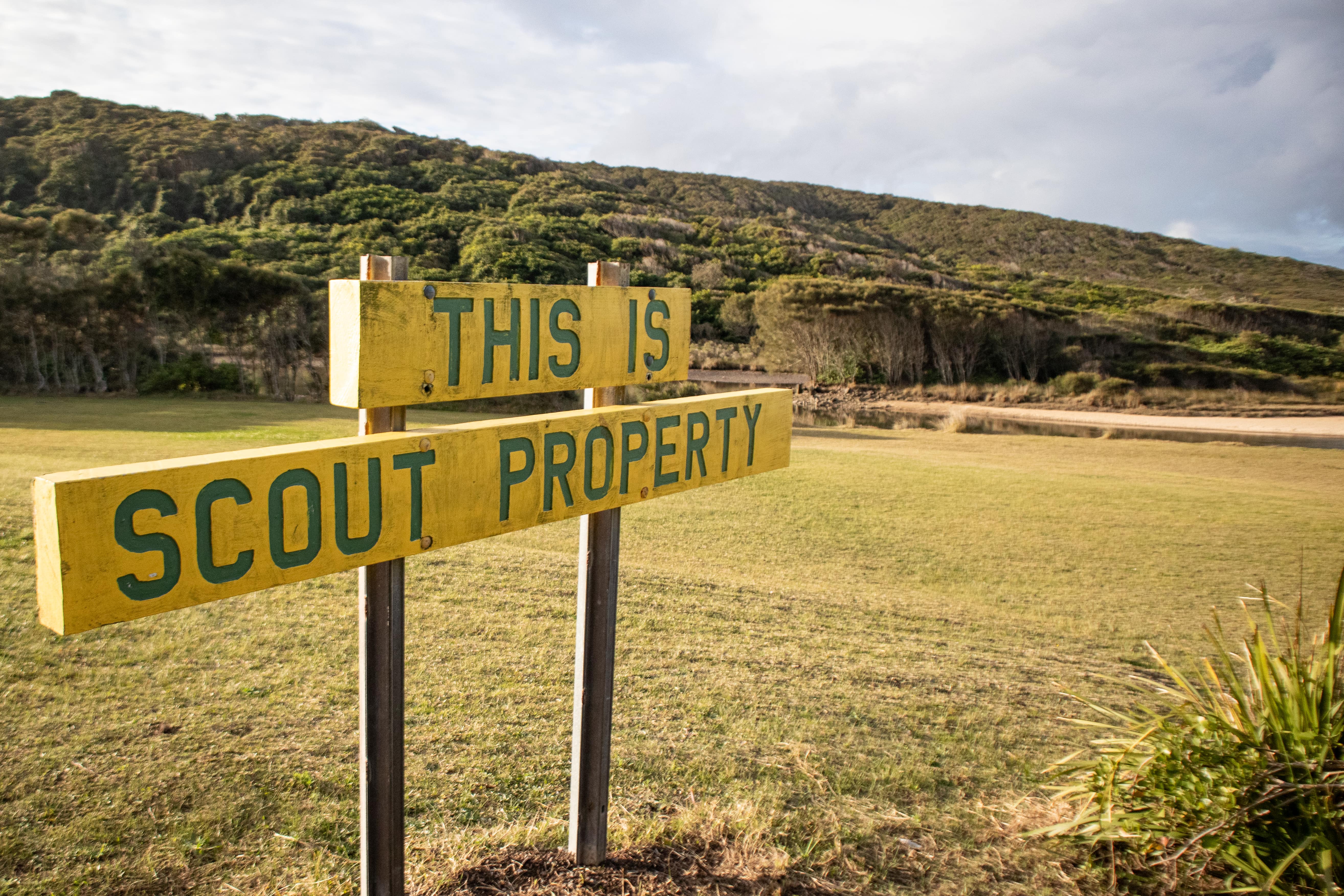 Scout Training Camp sign at Glenrock State Conservation Area